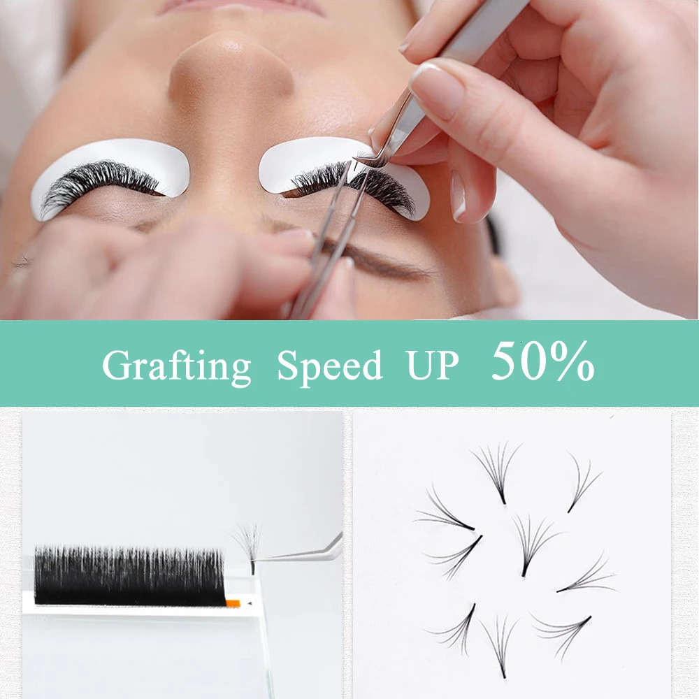 Yelix Mega Volume Lashes Easy Fanning Individual Eyelash Extensions Easy Fan Eyelash Natural Professional Eyelashes For Building 240625