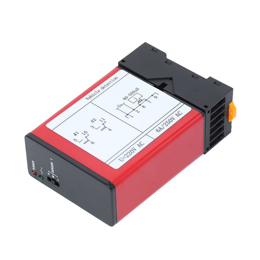 AC220V Traffic Inductive Loop Vehicle Detector Signal Control For Car Parking System