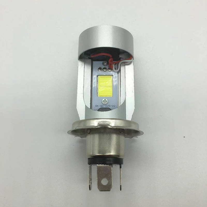 25W 12V 24V Blue Red Angel Eye H4 LED Motorcycle Headlight Ba20d HS1 H6 Scooter Motorbike Headlamp Light Bulb DRL Accessories