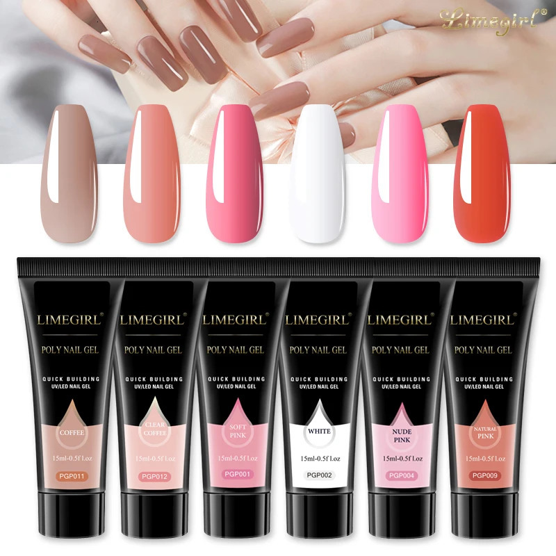 15ml Nail Gel Kit For Quick Extension Nail Art Polymer Gel Nail Tools Finger Extension Acrylic Solution Gel Polish Nail Art Kit i240621