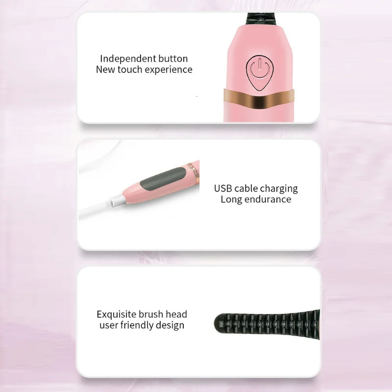 Electric Eyelash Curler 3 Gear Makeup Lashes Curling Tool Digital Display Portable Styling Make Up Eyelashes Curl Supply i240621