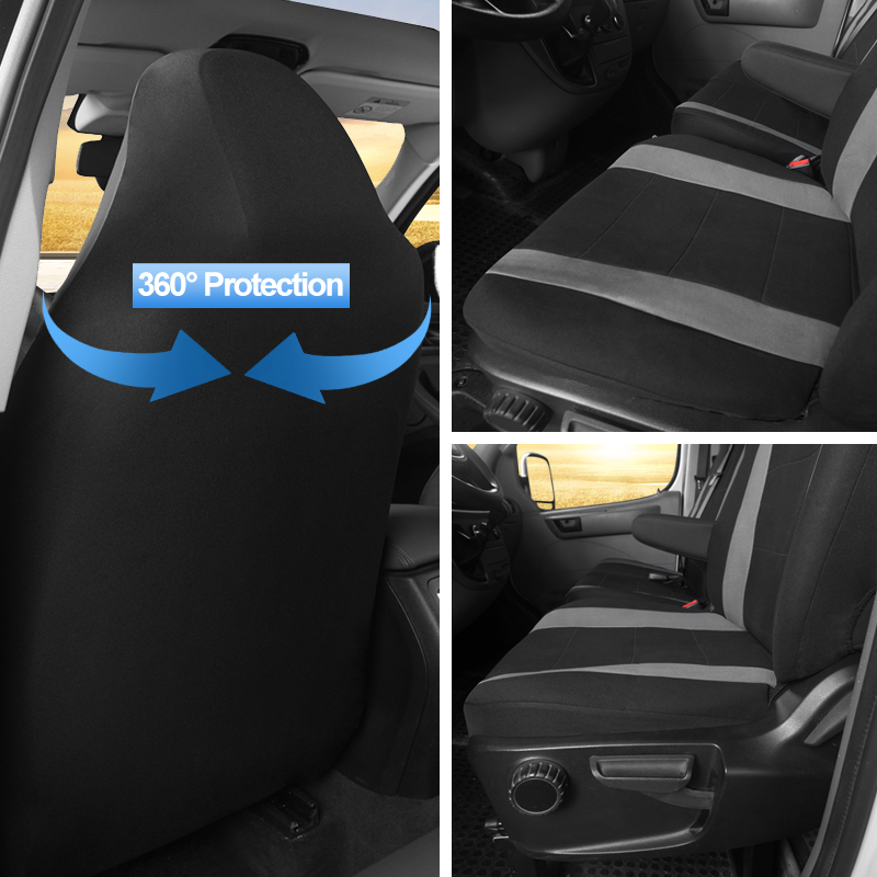 1+2 Bucket Car Seat Covers Set Multiple Colors Universal Fit For Citroen Jump 2006 For sprinter Mercedes 1995 For T4 68c21