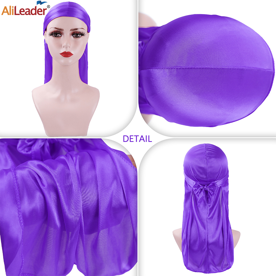 Unisex Men Women Bandana new Durag Headwear Headwear Silk Pirate Cap 2025 Wrap Hat Silk Satin Breathable Bandana Hat Turban Doo Durag Cap
