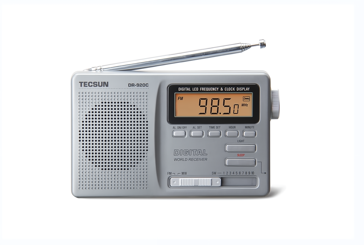 TECSUN DR-920C Digtal Fm Radio Display FM/MW/SW Multi Band Portable Radio Full Band Clock Radio Tecsun DR920C