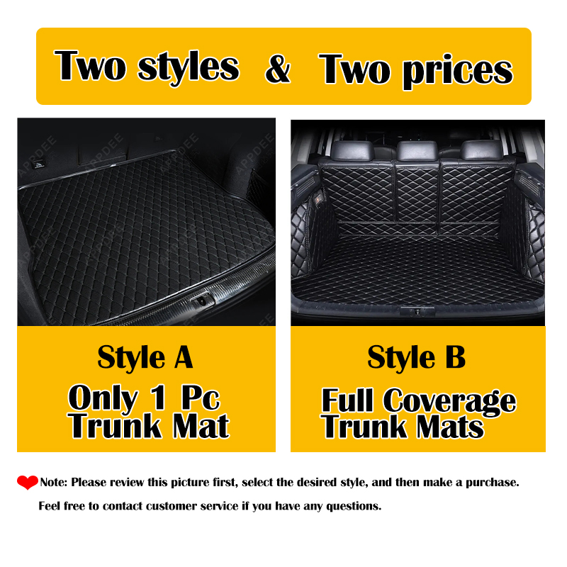 Auto Full Coverage Trunk Mat For MAXUS D90 Pro 7-Seat 2020 Car Boot Cover Pad Cargo Liner Interior Protector Accessories 19933