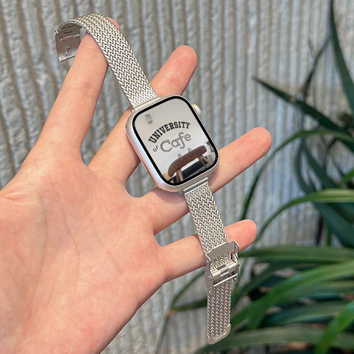 Stainless Steel Loop Band For Apple Watch 9 8 7 41mm 45mm Correa Slim Women Strap For iwatch Ultra SE 6 5 4 40 44mm 38mm 42mm
