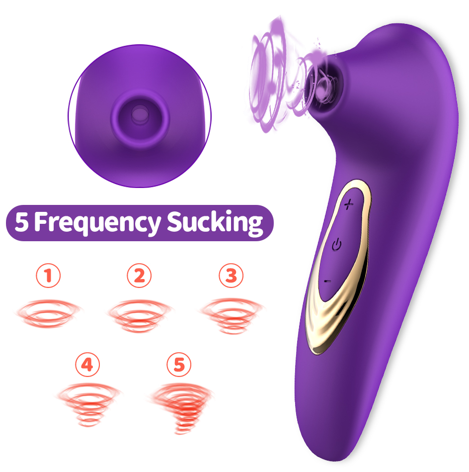 Portable 5 Modes Mini Sucking Vibrator for Women Clitoral Sucker Nipple Stimulator G Spot Massager Female Masturbator Sex Toys