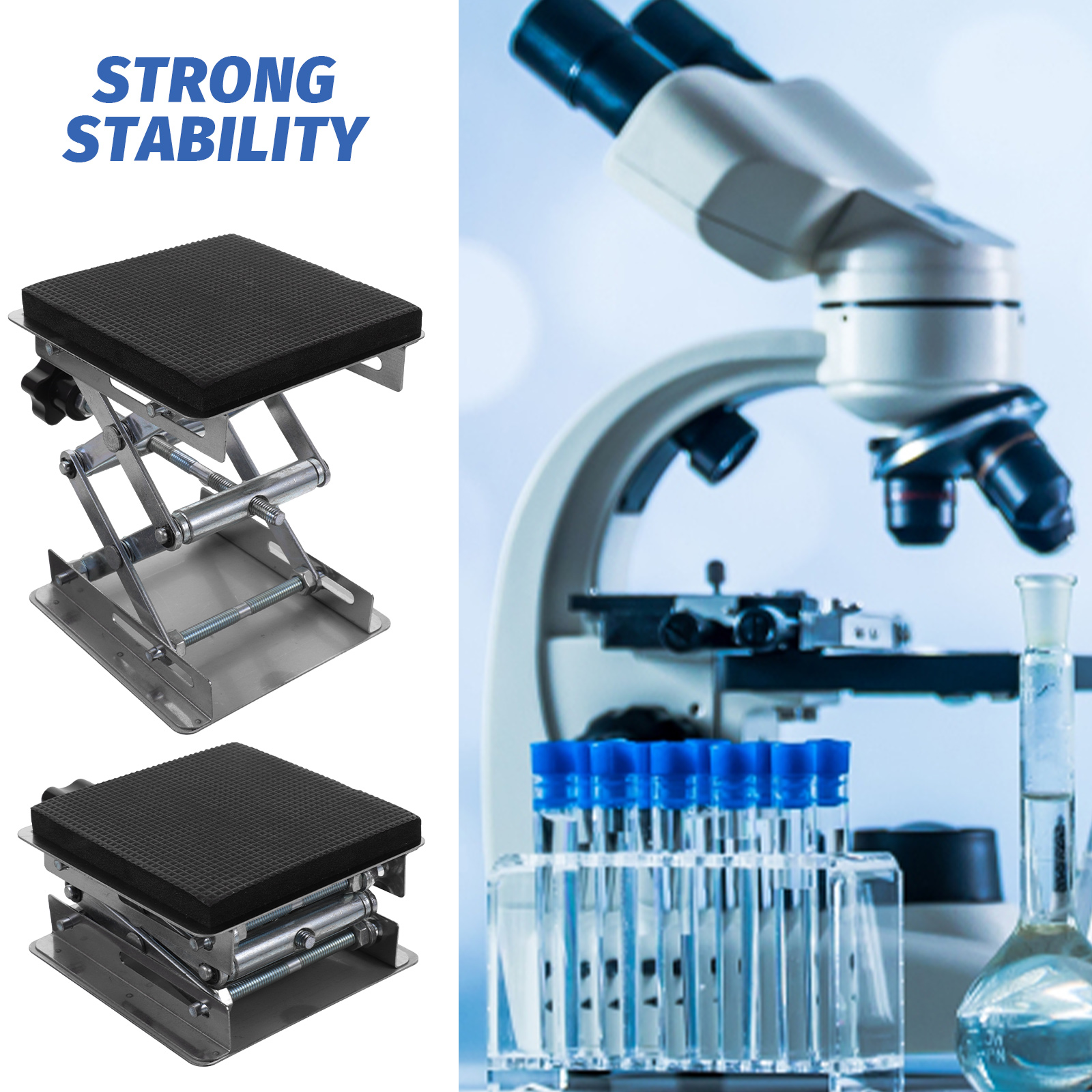 Stand Scissor Platform Lift Lab Lifting Laboratory Table Mini Support Labs Scientific Metal Supplies Car Hydraulic Lifts
