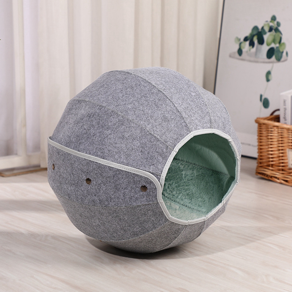 Cats Basket Felt Cave Beds Nest Funny Foldable Pet Cat House For Small Dogs Puppy Pets Tunnel Can Change Shape