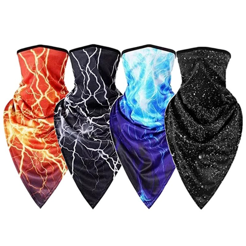 Camouflage Motorcycle Face Mask Summer Ice Silk Anti-UV Balaclava Headwrap Running Riding Face Shield 2025 new Sports Scarf