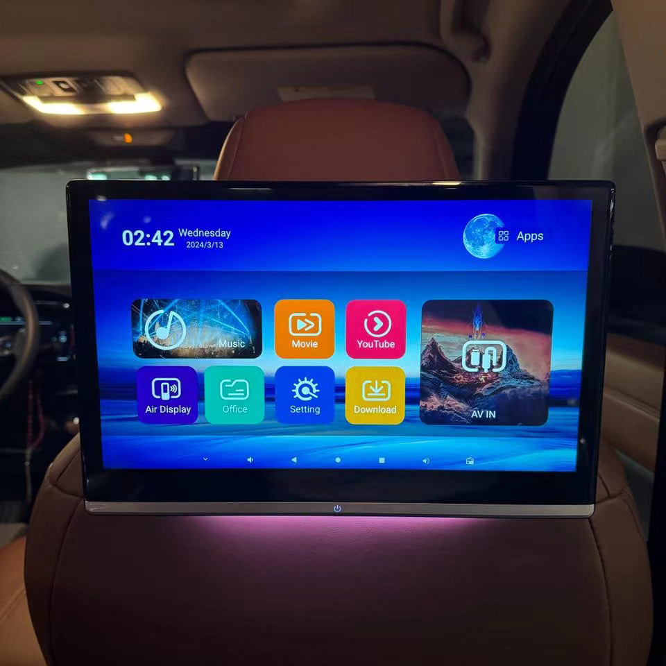 13.3 Inch 8GB+128GB 8-core HD 4K Car Screen Android 12 Headrest Monitor For Land Rover Freelander Rear Seat Entertainment System