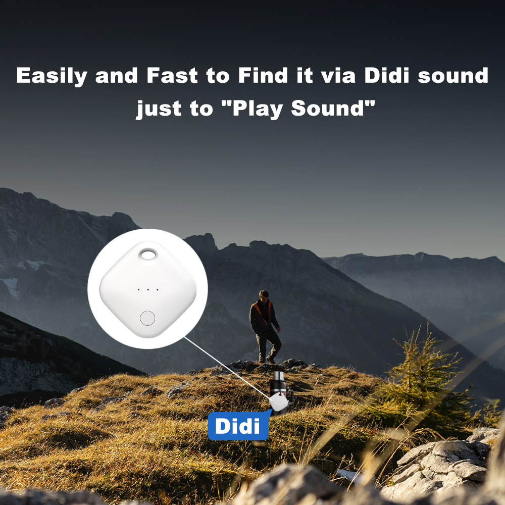 Outdoor Waterproof IP67 Bluetooth Tracker for Air Tag Replacement via Apple Find My to Locate Backpack Suitcase Bike Finder Itag