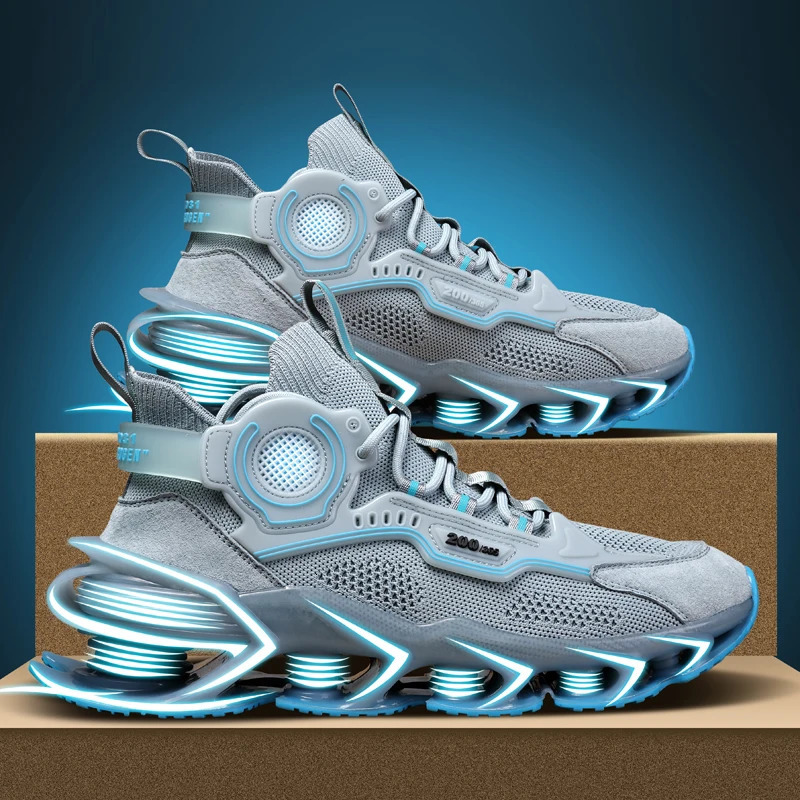 Summer Mens Running High-quality Mesh Lace-up Sports Tennis Shoes Breathable Outdoor Marathon Sneakers Men 240621