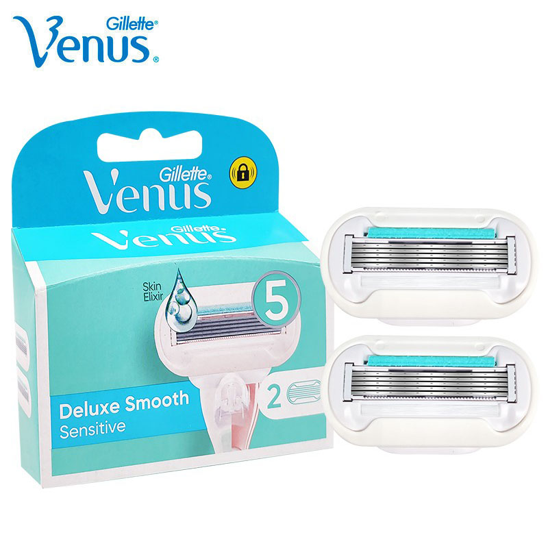 Gillette Venus Razor Deluxe Smooth 5 Layers Shaving Blades Original Safety Razor Lady Hair Removal Replacement Blade For Women
