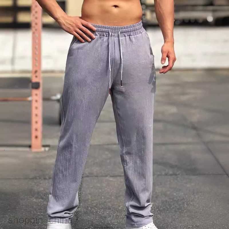 Men's Pants Leisure sports pants Men New High Sports and Fitness Street Trendy Brand Casual Cotton and Hemp Pants for Men