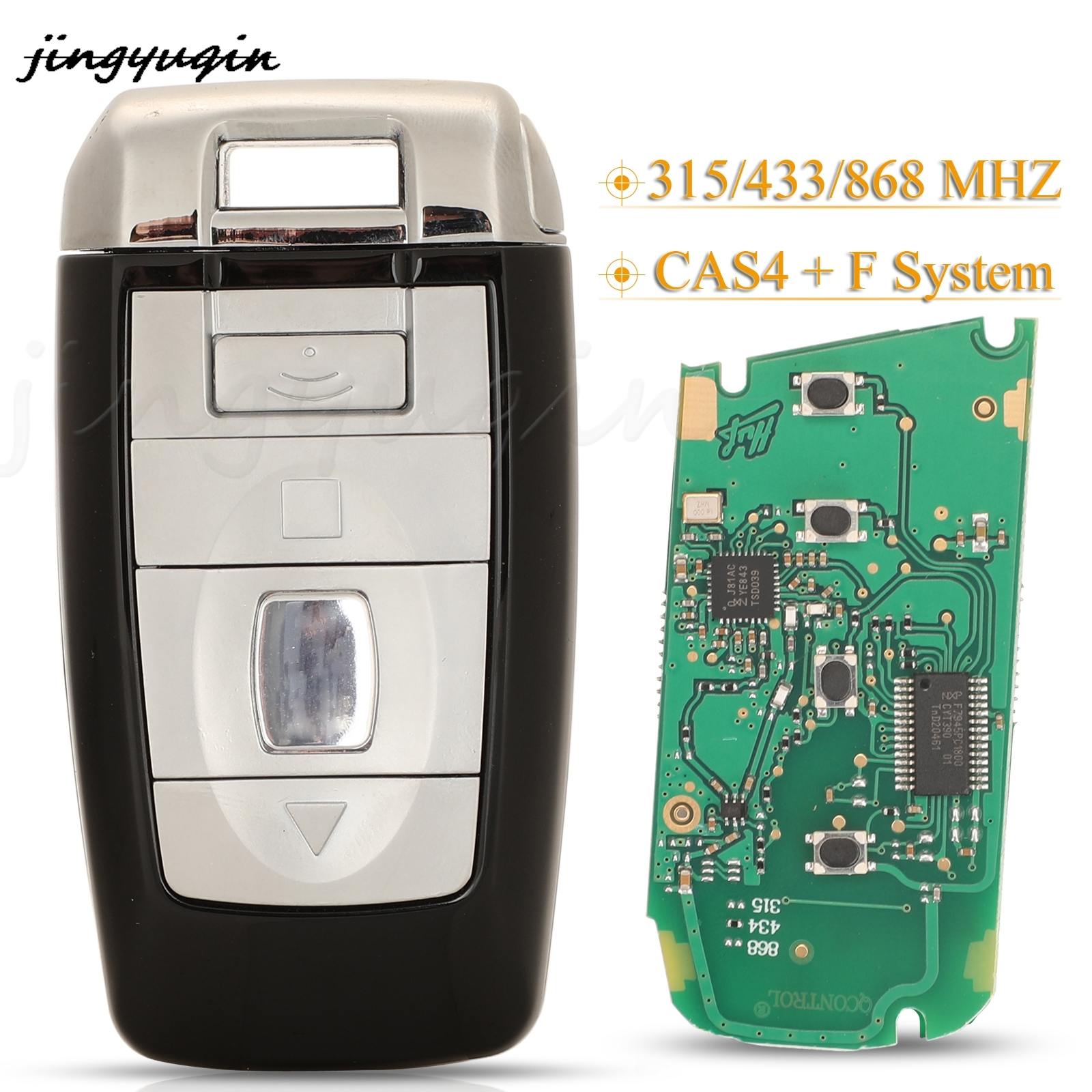 new jingyuqin CAS4/FEM + F System Remote Smart Key 315/434/868MHZ 2025 Pcf7945/ID46 For Rolls-Royce Cullinan Dawn Ghost Phantom Wraith