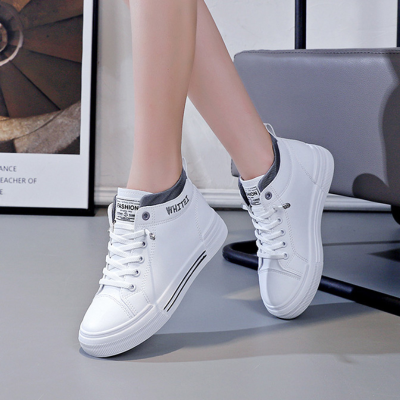 Fashion Women's High-top Breathable Sneakers 2023 Trend White Flat Casual Sports Designer Running Shoes for Woman Tennis Ladies 2f78