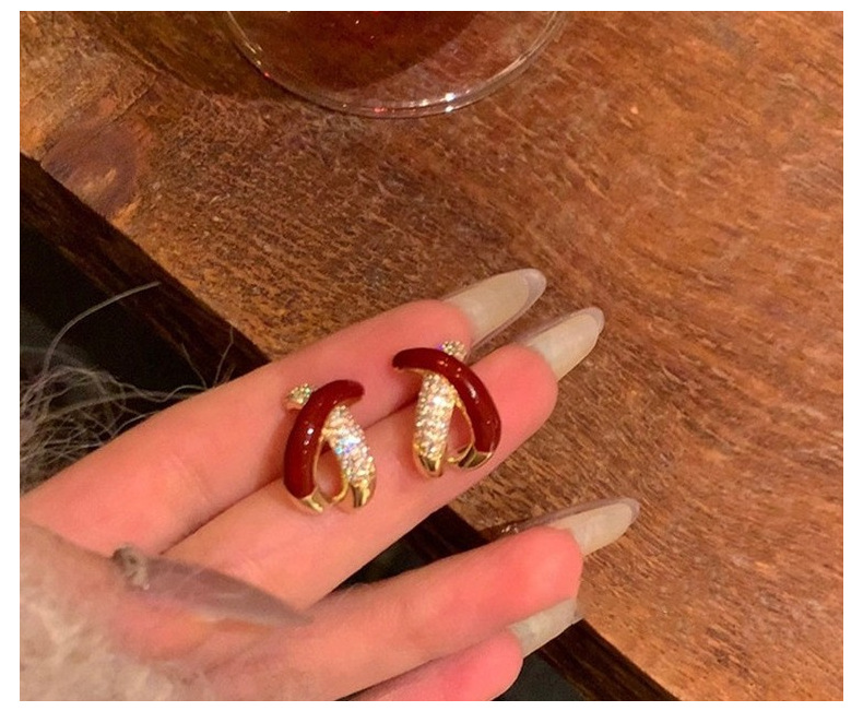 Sterg Sier Cross Earrings Women, White Sapphire Stud Earrings, Temperament Classical Jewelry for Wedding Anniversary, Lover Gift