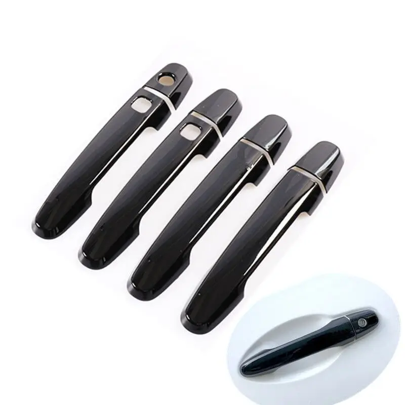 Gloss Black Chrome Car Door Handle Cover Trim For Peugeot 108 new 2014 2015 2025 2016 2017 2018 2019 Styling Accessories