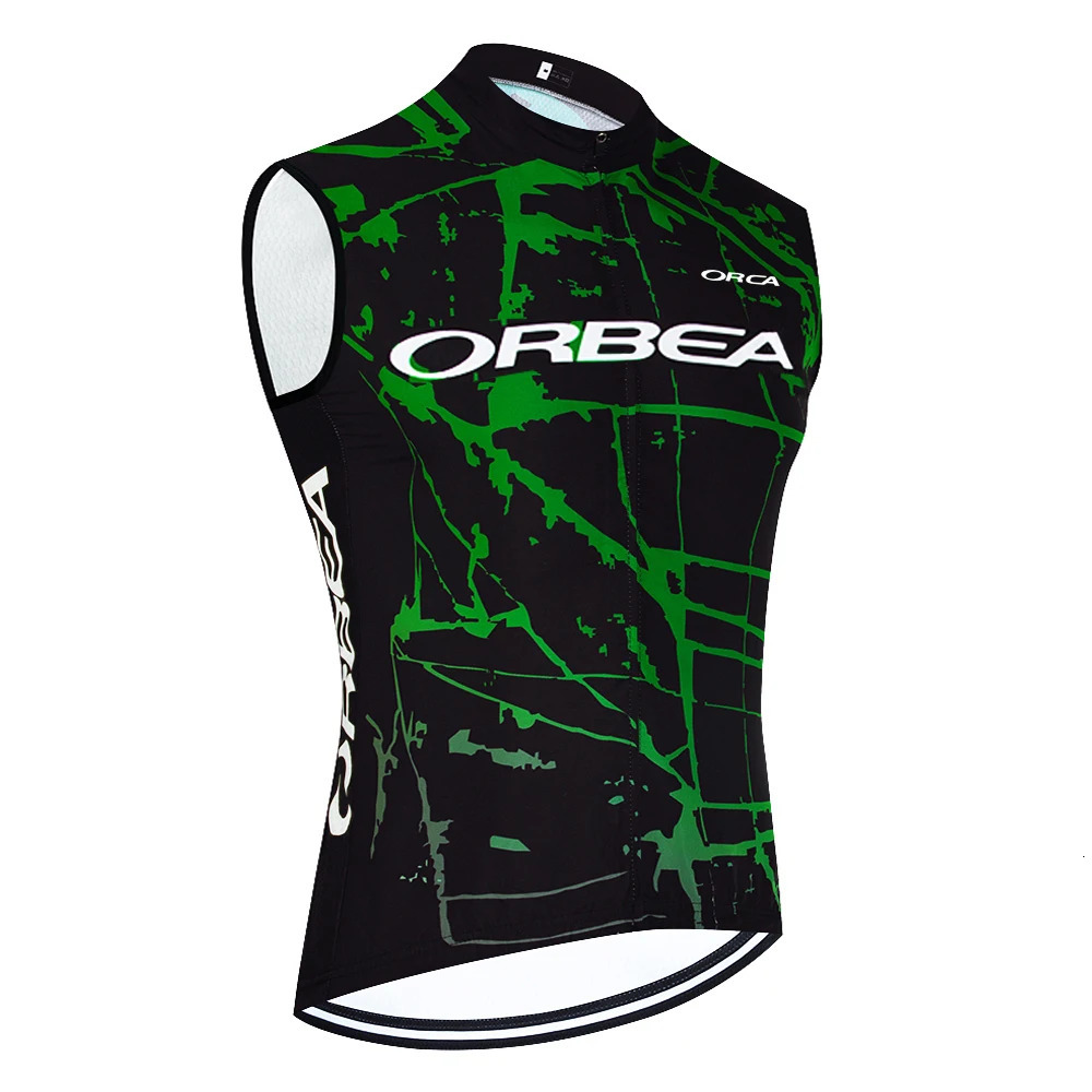 ORBEA ORCA Bike Vest Quick Dry Cycling Team Jersey Windbreaker Men Summer Ropa Ciclismo Sleeveless Bicycle Jersey Tshirt 240711