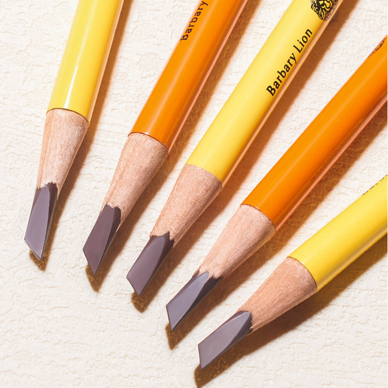Hard Eyebrow Pen Waterproof Eye Brow Definer Enhancers Pencil for Marking Outlining Makeup and Microblading PMU