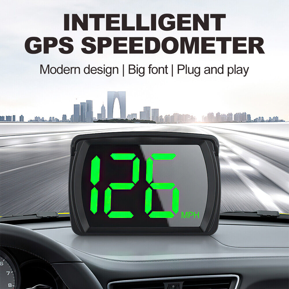 Auto Smart Speedometer Big Font Car GPS MPH Detector Electronic GPS Speedometer for Automobile Parts for Car Vehicle Accessories