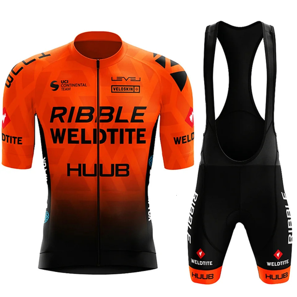 HUUB Cycling Jersey Set Summer Clothing MTB Bike Clothes Uniform Maillot Ropa Ciclismo Mens Bicycle Suit 240620