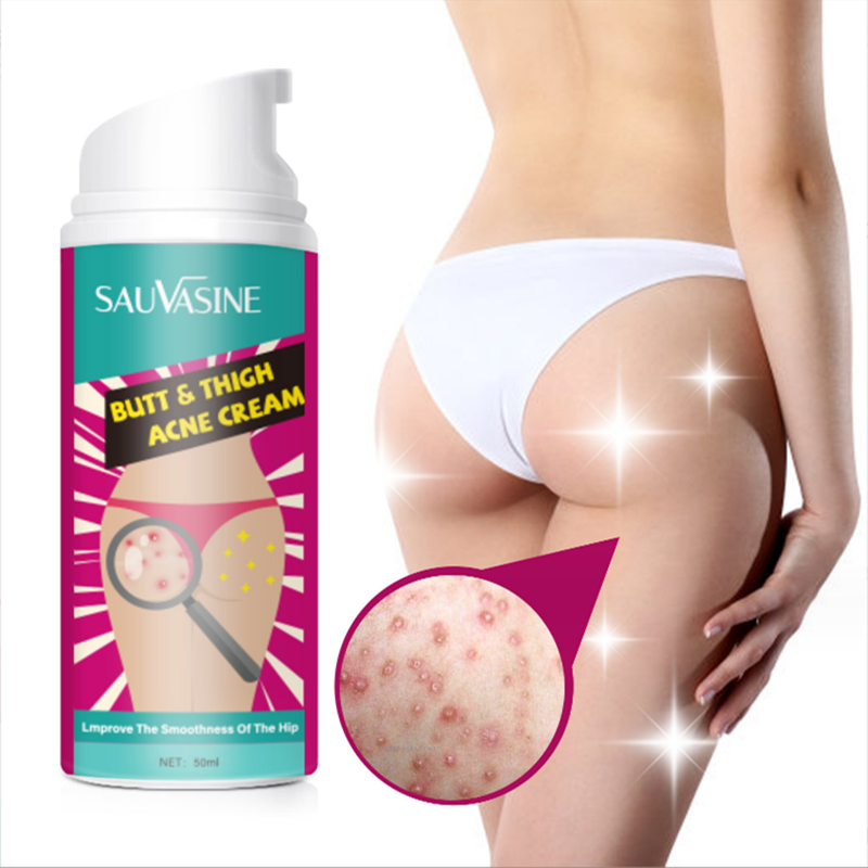 Butt Acne Clearing Spot Treatment Cream Clears Acne Pimples Zits Razor Bumps and Dark Spots for the Buttock Thigh Area