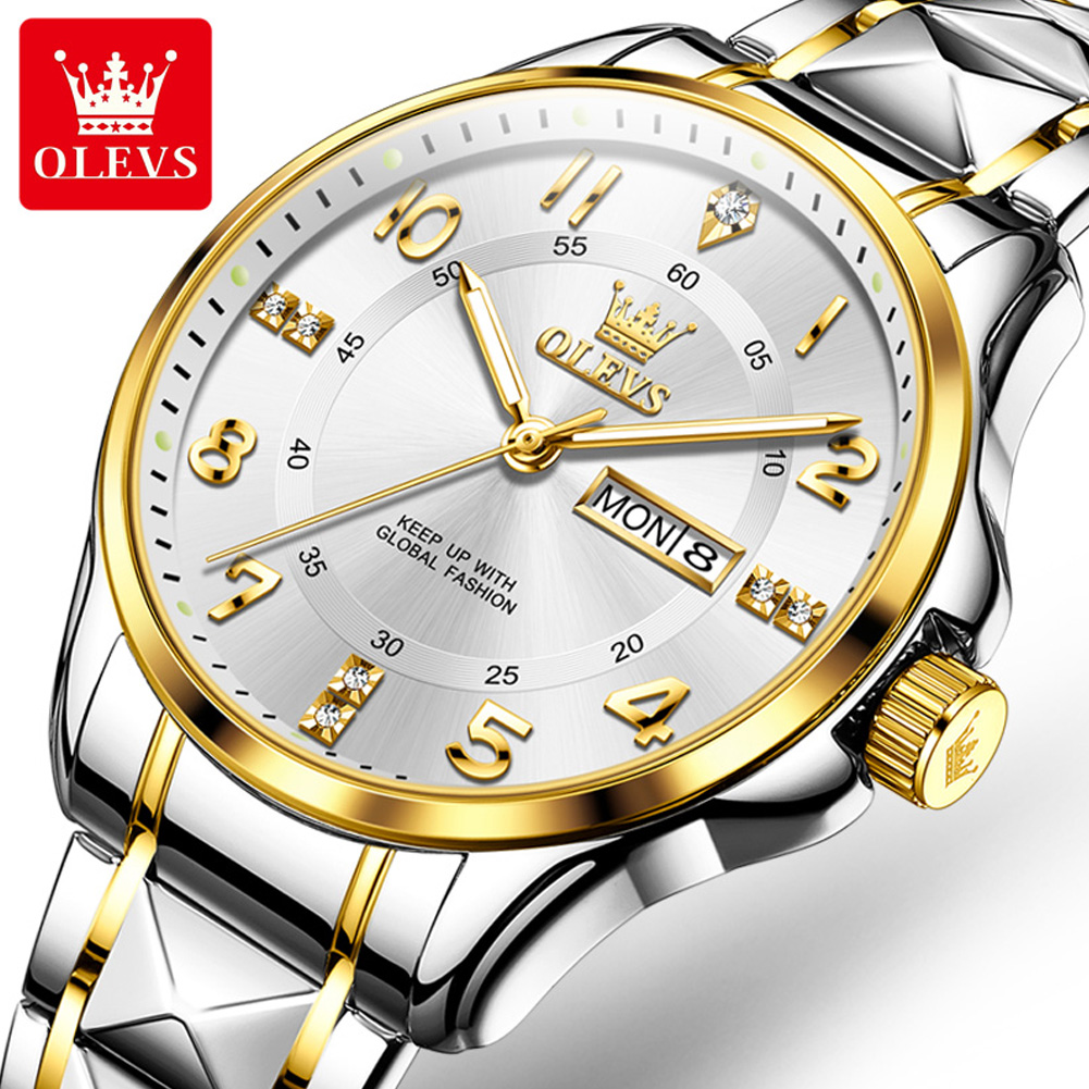 Luxury Top Brand OLEVS Quartz Watch for Men Stainless Steel Waterproof Watches Classic Casual Business Men's Wristwatch NEW 2910