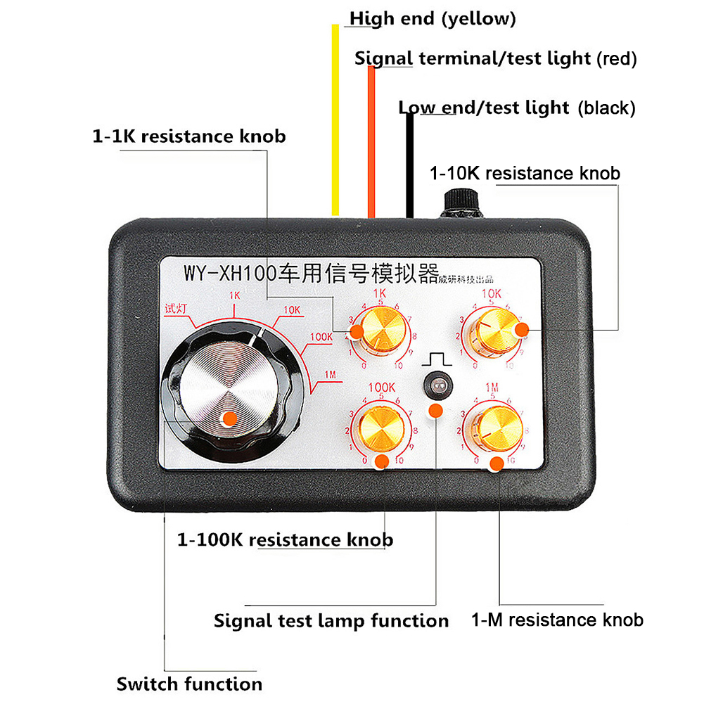 Car Electrical Tester Adjustable Crankshaft Sensor 12V Car Simulator Tester for Car Diagnostic Tool for Vehicle Electronic Tool