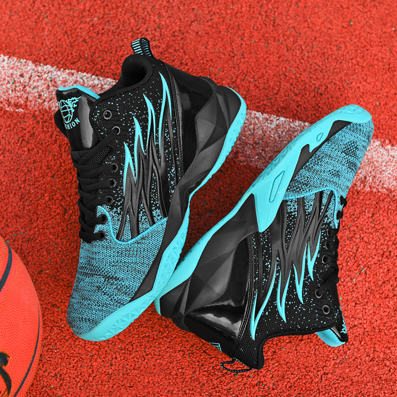 2023 New Retro Basketball Shoes for Men Lace-Up High Top Sneakers Basketball Breathable Women Basketball Shoes Outdoor Athletic