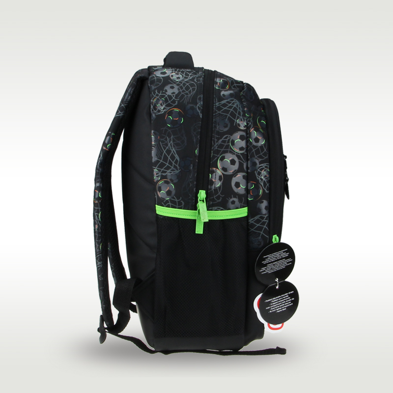 Australia original smiggle children's schoolbag boys primary school backpack black football PU waterproof Korean version 16L