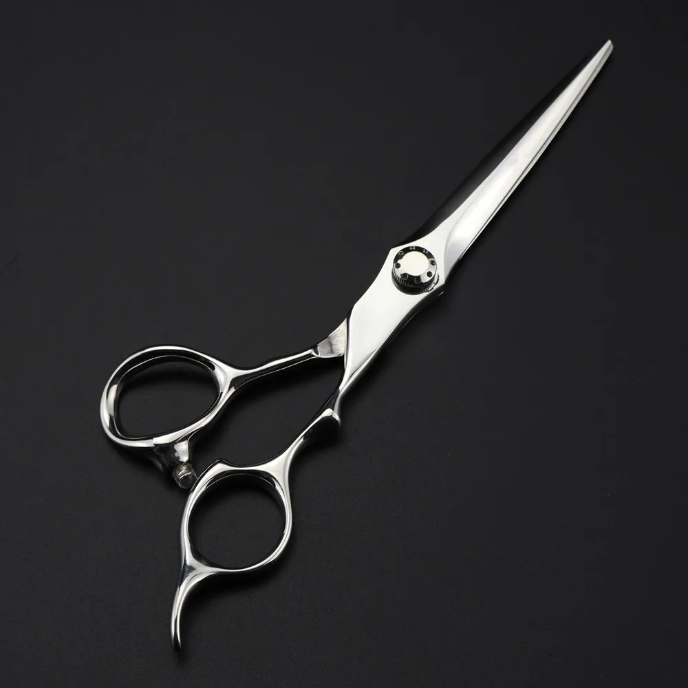 Professional Japan 440c steel 6.5 scissor Silver hair scissors haircut thinning barber cutting shears hairdressing scissors 240621