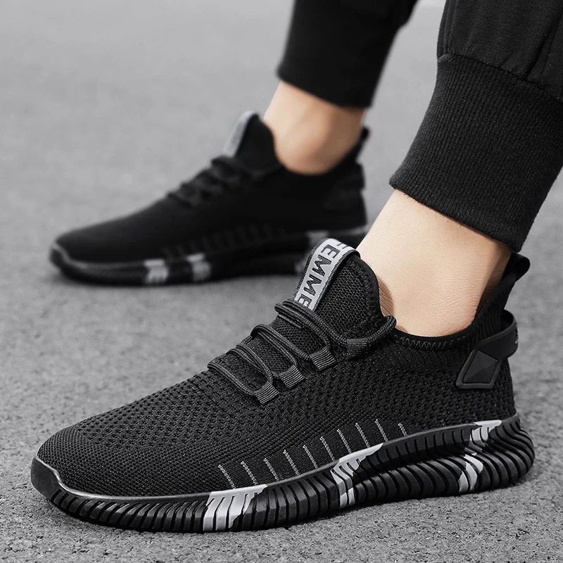 Summer Men Mesh Shoes Breathable Outdoor Sports Running Casual Tennis Shoes Mens Sneakers 240621