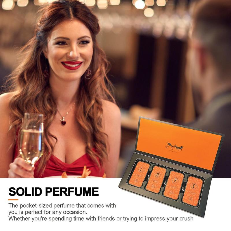 Men's Solid Perfume Fragrances Mens Womens Solid Fragrance Long-Lasting Portable Pocket Fragrance Natural Fragrance Long Lasting