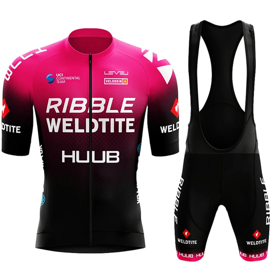 HUUB Cycling Jersey Set Summer Clothing MTB Bike Clothes Uniform Maillot Ropa Ciclismo Mens Bicycle Suit 240620