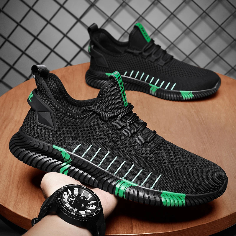 Summer Men Mesh Shoes Breathable Outdoor Sports Running Casual Tennis Shoes Mens Sneakers 240621