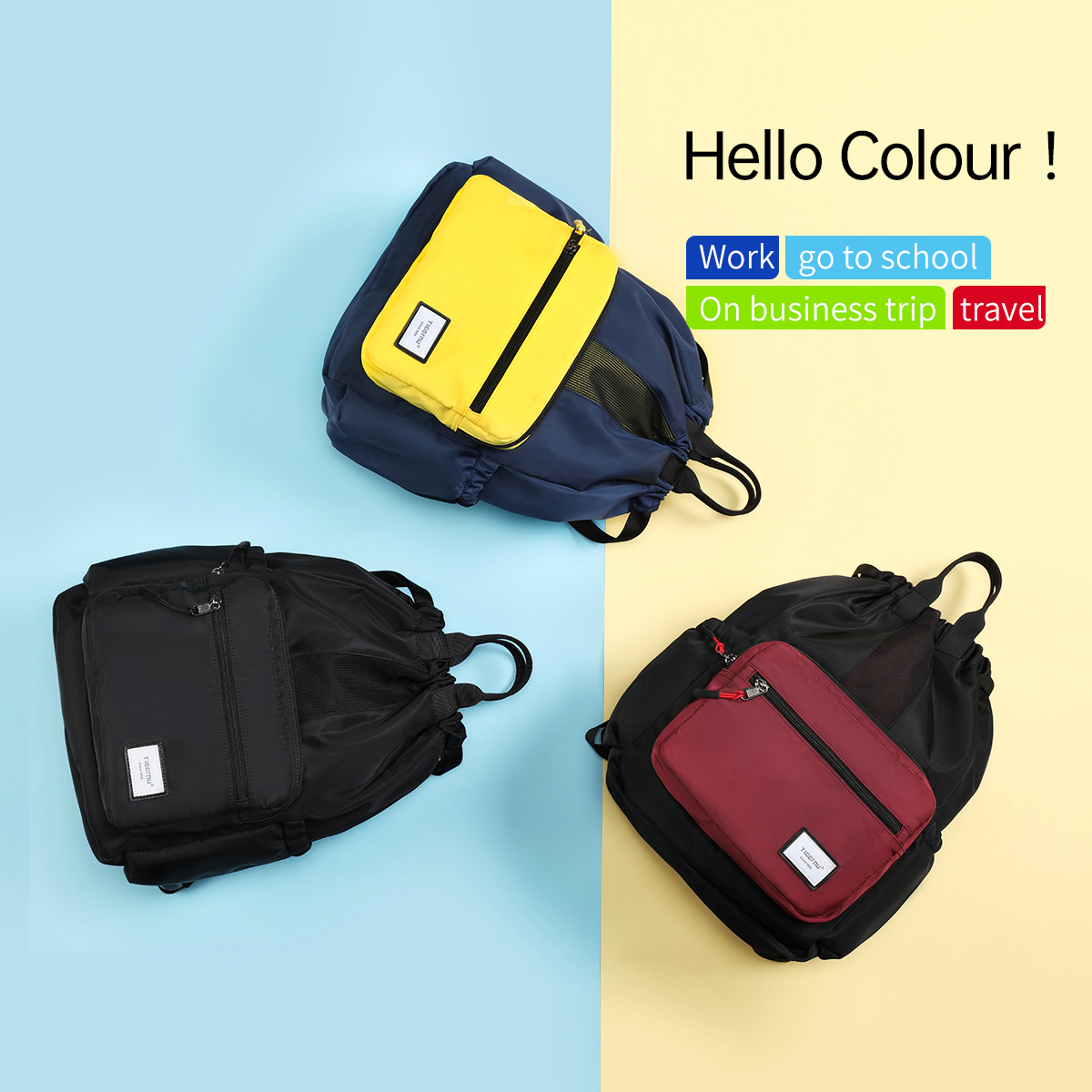 Lifetime Warranty College Schoolbag For Men 14inch Laptop Backpack Waterproof Folding Bag For Men For Women Male Travel Backpack