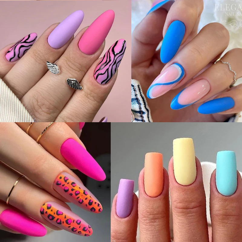 LILYCUTE 7ML Gel Nail Polish Set Glitter Nail Gel Kit With 6W UV Lamp DIY Manicure Soak Off Base Matte Top Coat Nail Art Gel 240621