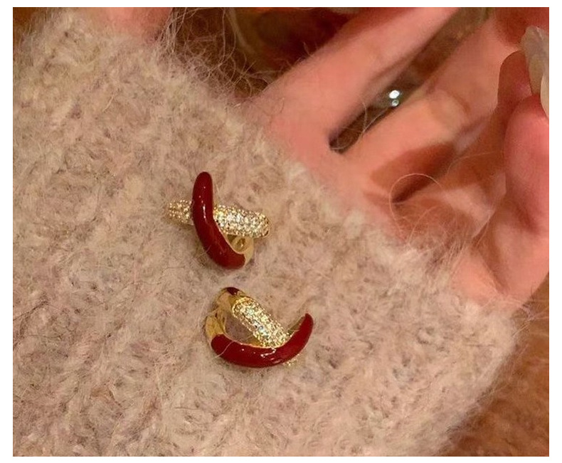 Sterg Sier Cross Earrings Women, White Sapphire Stud Earrings, Temperament Classical Jewelry for Wedding Anniversary, Lover Gift