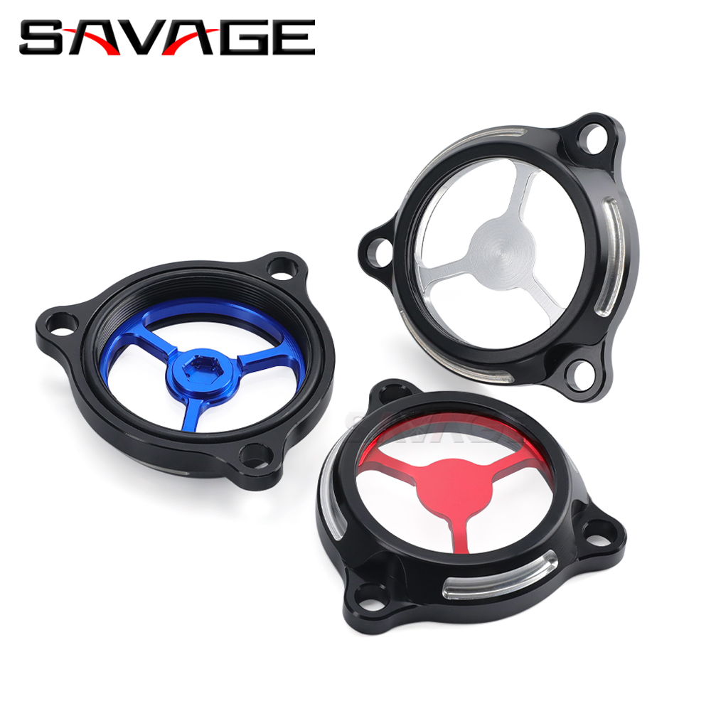 Transparent Engine Oil Filter Cover Cap For SUZUKI DRZ 400 E/S/SM LTZ 400 LTR 450 UH UX UC 125 150 200 Burgman Sixteen Epicuro
