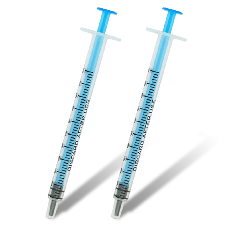 25/50Pcs 1Ml Plastic Disposable Injector Syringe Refilling Measuring Nutrient Sterile Individually Packaged Not Include Needles
