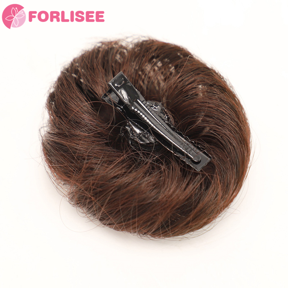 FORLISEE Ancient Style Children's Hair Accessories Ball Head Wig Bag Wig Ring Bun Flower Hairpin Straight Hair Bag
