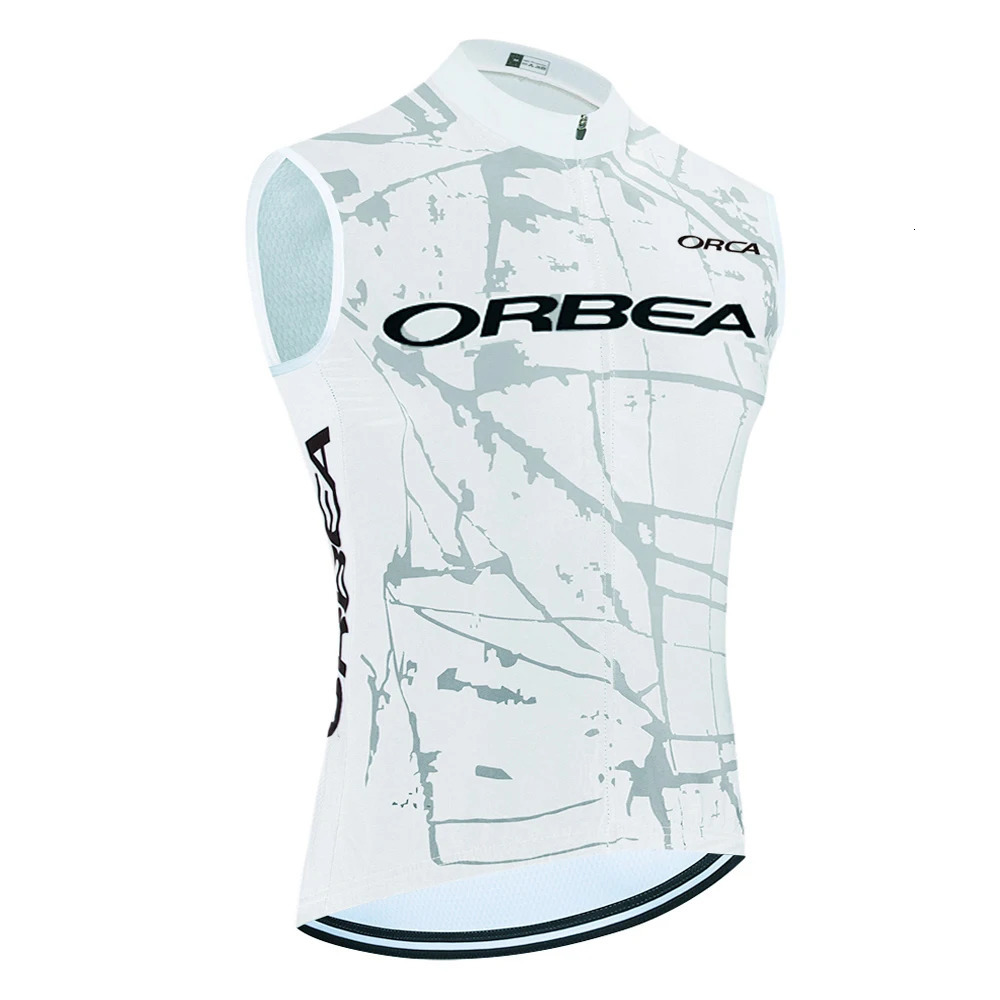 ORBEA ORCA Bike Vest Quick Dry Cycling Team Jersey Windbreaker Men Summer Ropa Ciclismo Sleeveless Bicycle Jersey Tshirt 240711