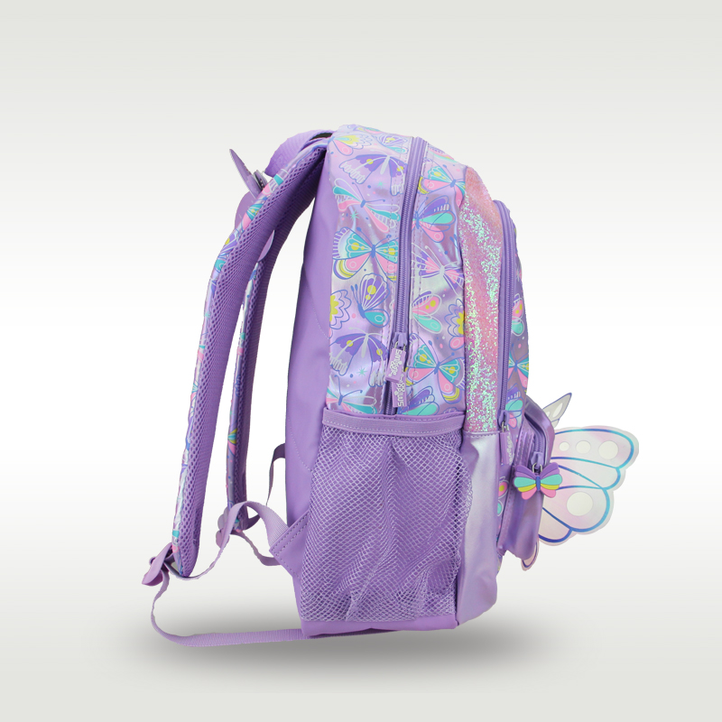 Australia original children's hot-selling schoolbag female cute high-quality backpack purple butterfly big schoolbag