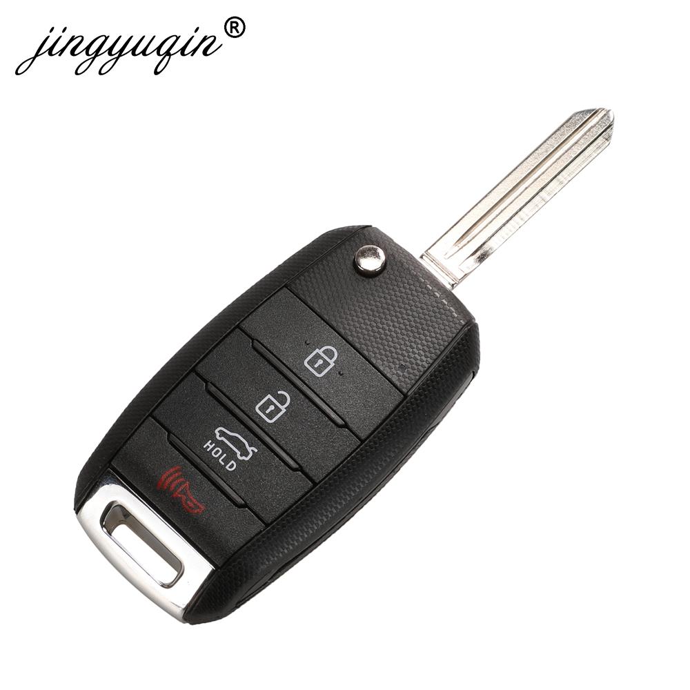 jingyuqin 3/4BT Flip Remote Car Key Shell For Kia Carens Ceed Rio Sportage new 2025 Optima Sorento Cerato Soul Forte Seltos Fob Housing