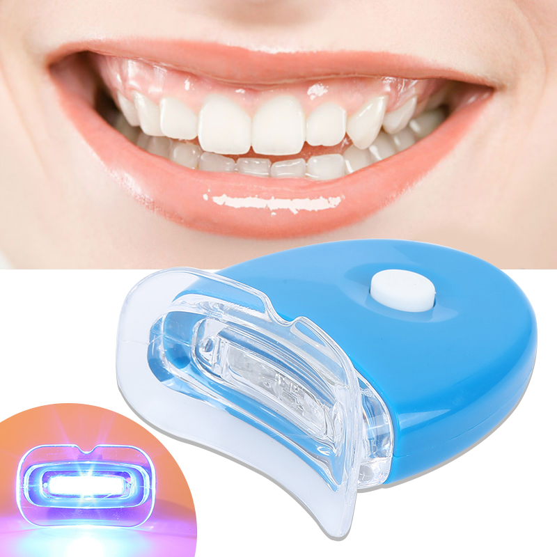 Teeth Whitener LED Light Teeth Whitening Blue Light UV Light Laser Lamp Tool Tooth Beauty Health No Sensitivity Battery Powered