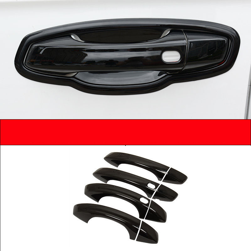 for Volkswagen VW Golf 7 Mk7 2013~2019 Gloss Black Smart Door Handle Cover Stickers Trim Car Protective Accessories 2014 2015