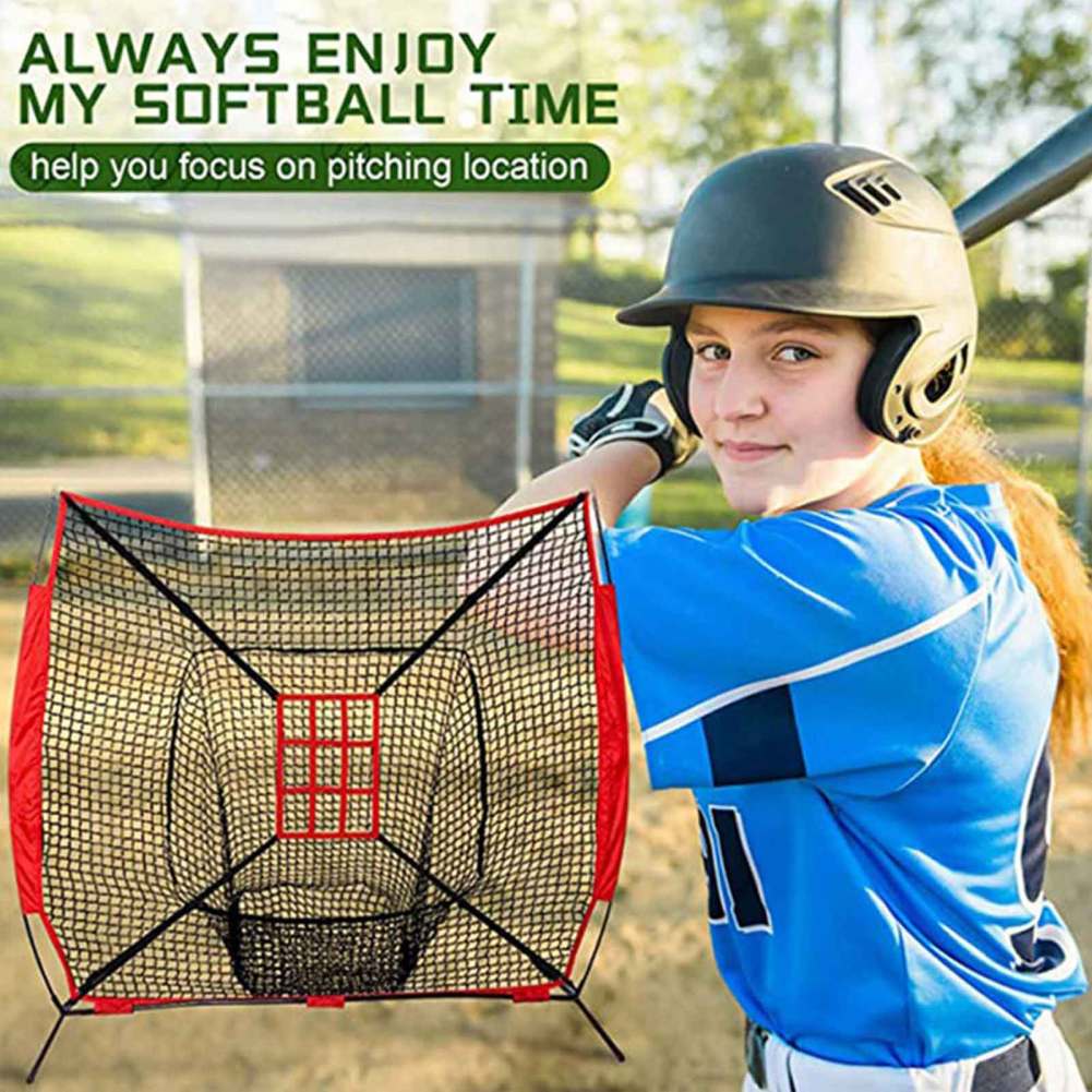 Baseball Practice Net for Hitting Throwing Baseball Softball Net Adjustable Zone Target For Baseball Training Batting Cage Net