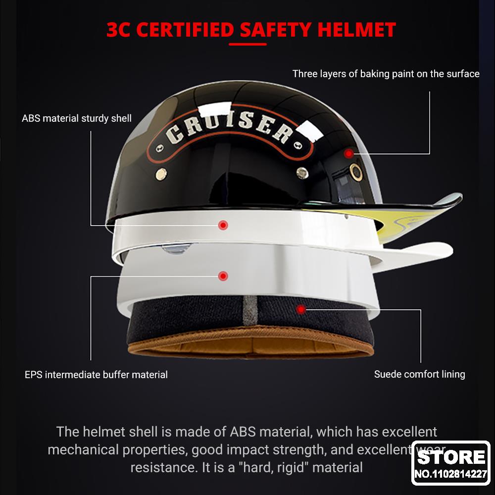 New Motorcycle Helmet Capacete De Moto Moto Helmet Casco Moto Half Helmet Baseball Cap Cycling Helmet Men Women